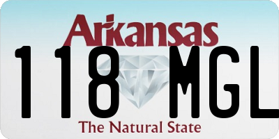 AR license plate 118MGL