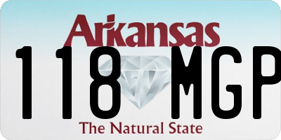 AR license plate 118MGP