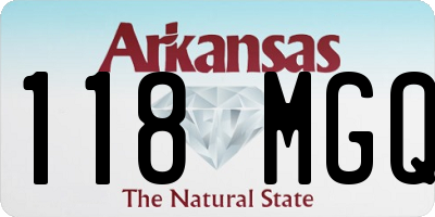 AR license plate 118MGQ
