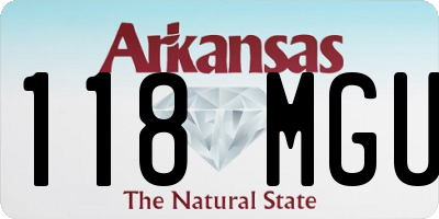 AR license plate 118MGU