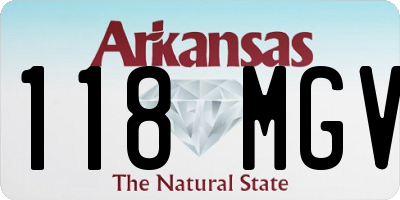 AR license plate 118MGV