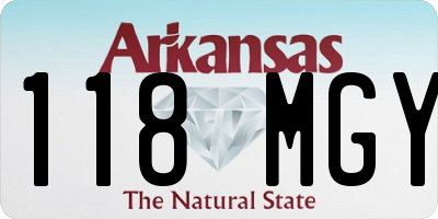 AR license plate 118MGY