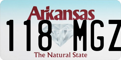 AR license plate 118MGZ