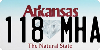 AR license plate 118MHA