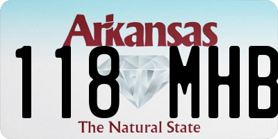 AR license plate 118MHB