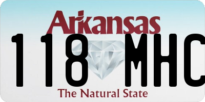 AR license plate 118MHC