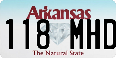AR license plate 118MHD