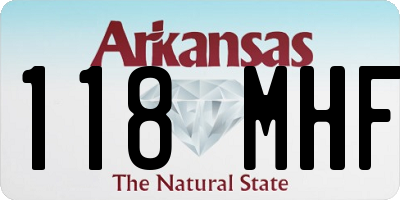 AR license plate 118MHF