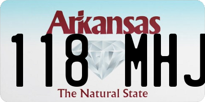 AR license plate 118MHJ