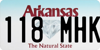 AR license plate 118MHK