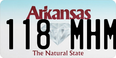 AR license plate 118MHM