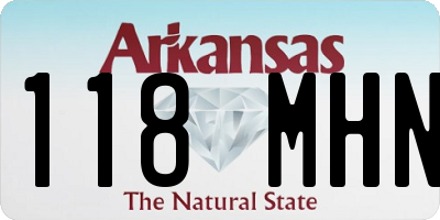 AR license plate 118MHN