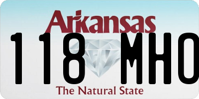 AR license plate 118MHO