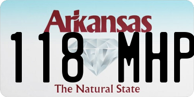 AR license plate 118MHP
