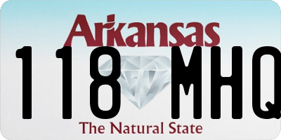 AR license plate 118MHQ