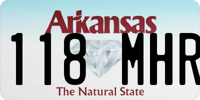 AR license plate 118MHR