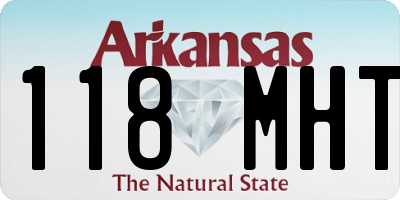 AR license plate 118MHT