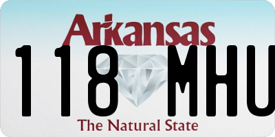 AR license plate 118MHU