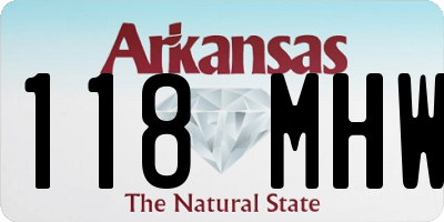 AR license plate 118MHW