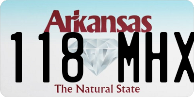 AR license plate 118MHX