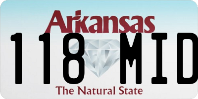 AR license plate 118MID