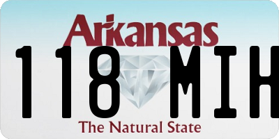 AR license plate 118MIH