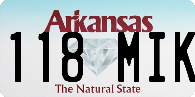 AR license plate 118MIK