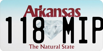 AR license plate 118MIP