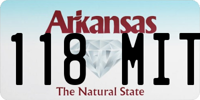 AR license plate 118MIT