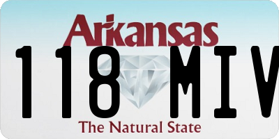 AR license plate 118MIV