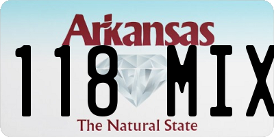 AR license plate 118MIX