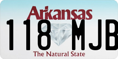 AR license plate 118MJB