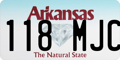 AR license plate 118MJC