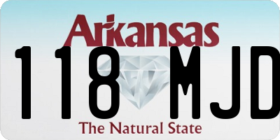 AR license plate 118MJD