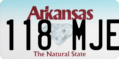 AR license plate 118MJE