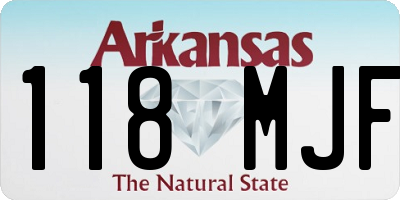 AR license plate 118MJF