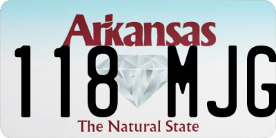 AR license plate 118MJG