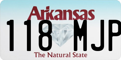 AR license plate 118MJP