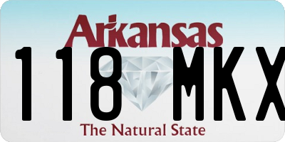 AR license plate 118MKX