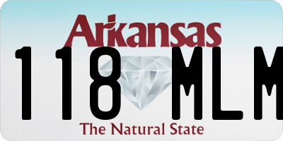 AR license plate 118MLM