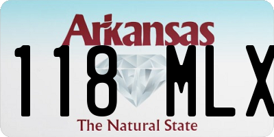 AR license plate 118MLX