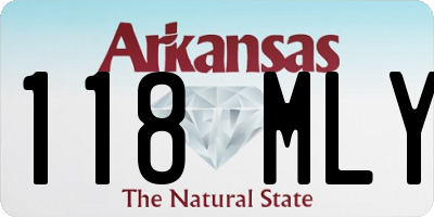 AR license plate 118MLY