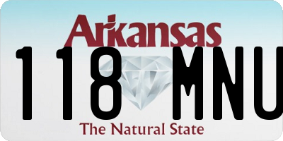AR license plate 118MNU