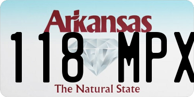 AR license plate 118MPX