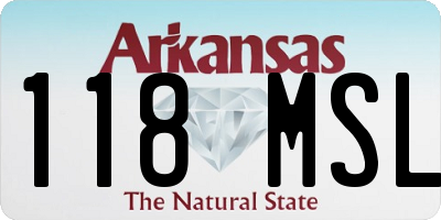 AR license plate 118MSL