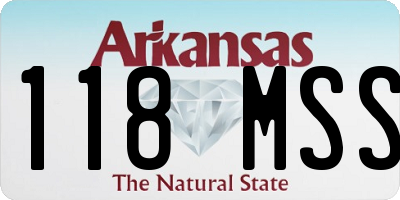 AR license plate 118MSS