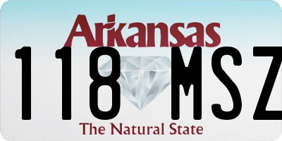 AR license plate 118MSZ