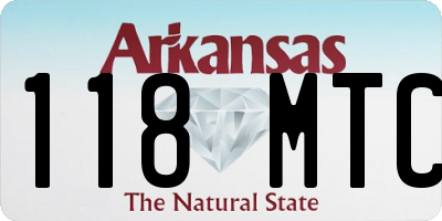 AR license plate 118MTC