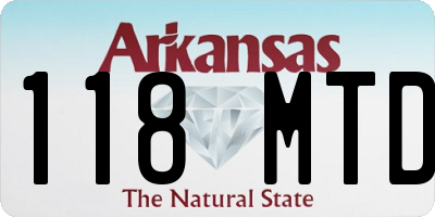 AR license plate 118MTD