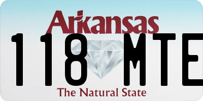 AR license plate 118MTE